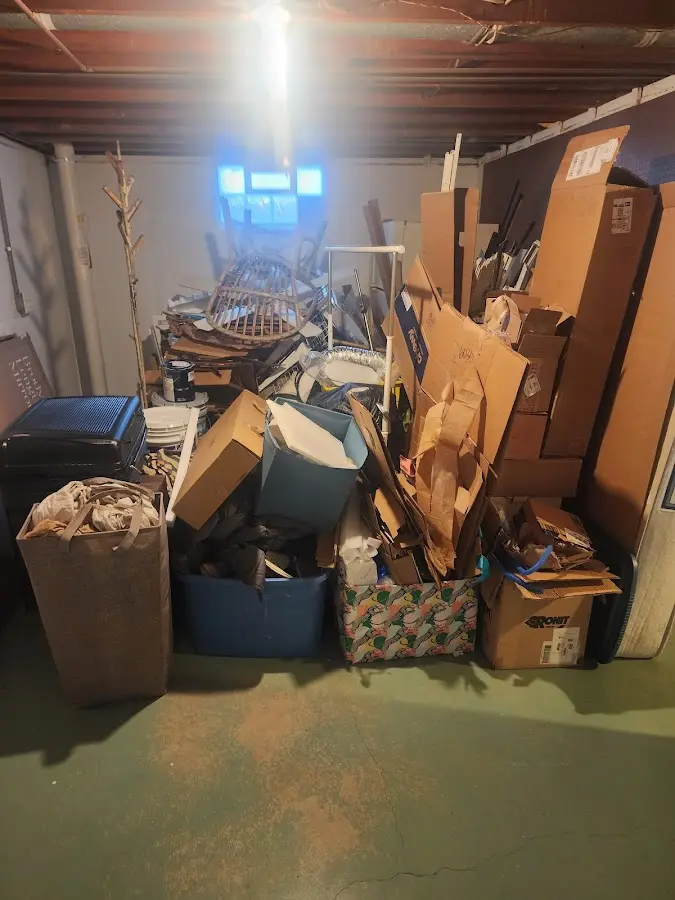 Roll-off dumpster container at job site for Roll Off Dumpster Rental in Waldron